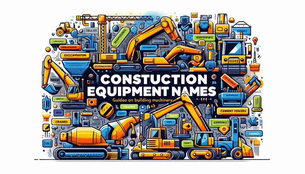 Construction Equipment Names: Guide to Building Machinery